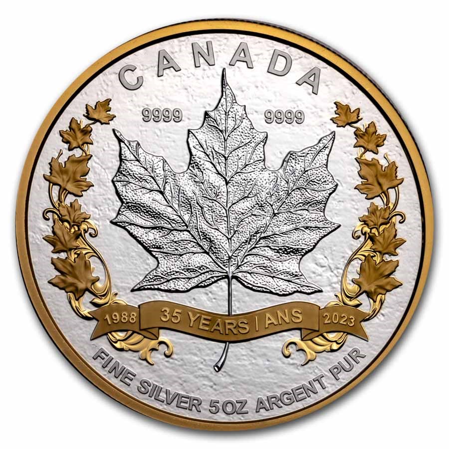 2023 Canada 5 oz Silver $50 35th Anniversary of the SML